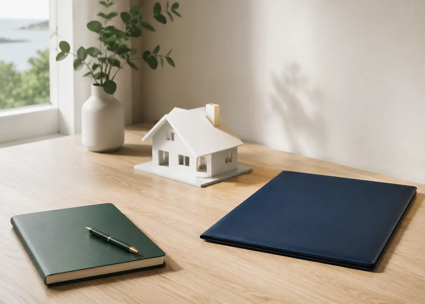 Mesa de trabajo preparada para estudiar tu caso